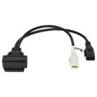 VHBW OBD2 Adapter 4Pin OBD1 to OBD2 - 13,1 cm
