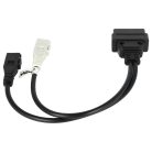 VHBW OBD2 Adapter 4Pin OBD1 to OBD2 - 13,1 cm
