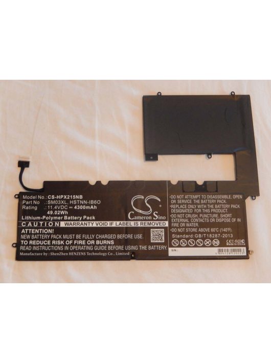 Notebook akkumulátor  HP 767069-005, SM03XL, 76802-1C1, HSTNN-IB6O - 4300 mAh 11,4 V Li-polimerhez