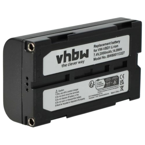 Videokamera akkumulátor Hitachi VM-BPL13, M-BPL30, VM-BPL13J, VM-BPL13A - 2000 mAh 7,4 V Li-Ion