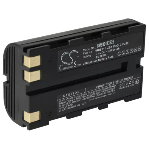 VHBW Laser Akku Geomax ZBA200, ZBA400 - 3400 mAh 7,4 V Li-Ion