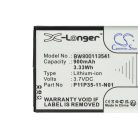 VHBW Taschenrechner Akku 3.7L12005SPA, P11P35-11-N01 - 900 mAh 3,7 V Li-Ion