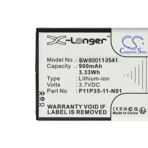 VHBW Taschenrechner Akku 3.7L12005SPA, P11P35-11-N01 - 900 mAh 3,7 V Li-Ion