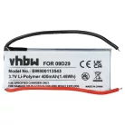 VHBW Wireless Headphone Battery 09D29, H452050, BAT00008 - 400 mAh 3.7 V Li-polymer