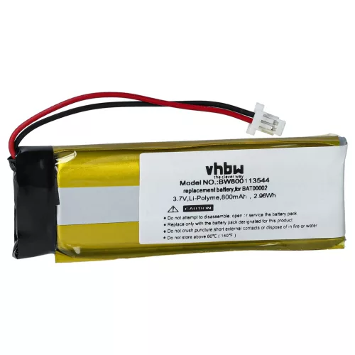 VHBW Drahtloser Kopfhörer Akku Cardo BAT00004 - 800 mAh 3,7 V Li-Polymer