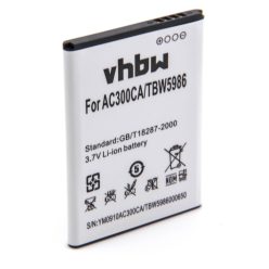   VHBW Mobile Phone Battery for Archos TBW5986, AC1850A, AC300CA - 1550 mAh 3.7 V Li-Ion - Smartphone Battery