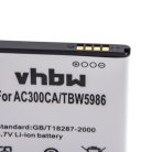 VHBW Mobile Phone Battery for Archos TBW5986, AC1850A, AC300CA - 1550 mAh 3.7 V Li-Ion - Smartphone Battery