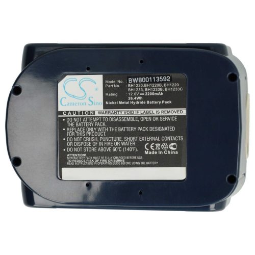 VHBW Electric Power Tool Battery Klauke RA5, RA4, RA3 – 2200 mAh, 12 V, NiMH