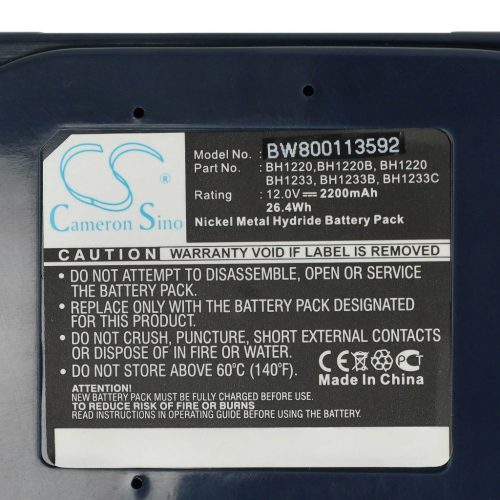 VHBW Electric Power Tool Battery Klauke RA5, RA4, RA3 – 2200 mAh, 12 V, NiMH