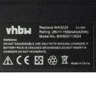 VHBW Lawn Mower Battery Worx WA3226, WA3565, WA3225 - 1500 mAh 28 V Li-Ion, Black - Gardening Tool