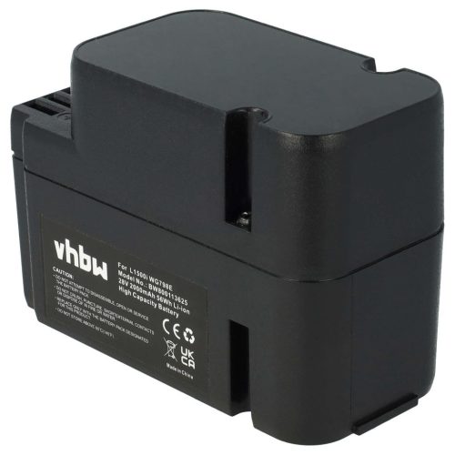 VHBW Lawn Mower Battery Worx WA3225, WA3565 - 2000 mAh 28 V Li-Ion, Black - Gardening Tool