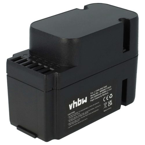 VHBW Lawn Mower Battery Worx WA3225, WA3565 - 2000 mAh 28 V Li-Ion, Black - Gardening Tool