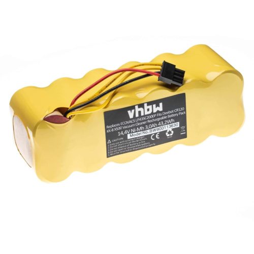 VHBW Elem Ariete AT5186005100-hoz - 3000 mAh, 14,4 V, NiMH