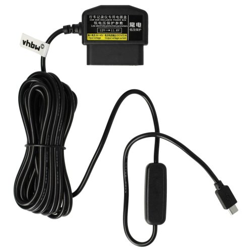 VHBW OBD2 micro-USB kábel töltő - 5V / 1,5A