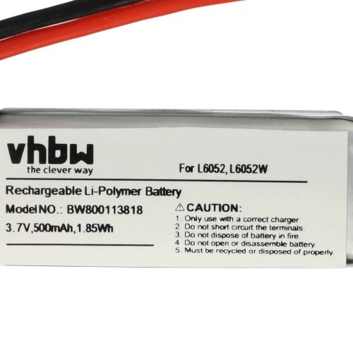 VHBW Drohnenakku für Lishi Toys L6052, L6052W - 500 mAh 3,7 V Li-Ion