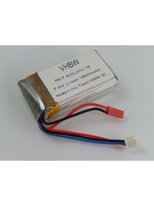 Drón akkumulátor Hjun W606-3C Qdrocopterhez - 1800 mAh 7,4 V Li-Ion