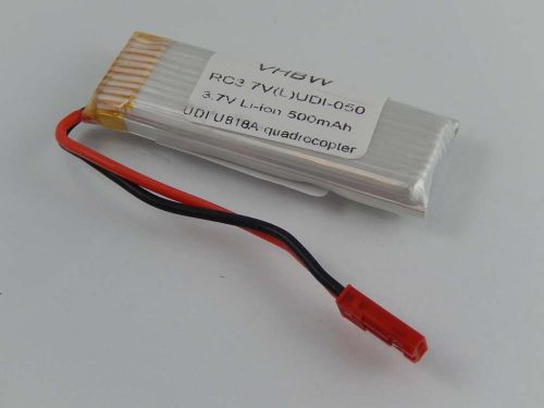 Drón akkumulátor UDI U818A Qdrocopterhez - 500 mAh 3,7 V Li-Ion