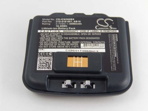VHBW Intermec 318-016-002, 318-016-001 Barcode Scanner POS Battery - 4400 mAh 3.7 V Li-Ion