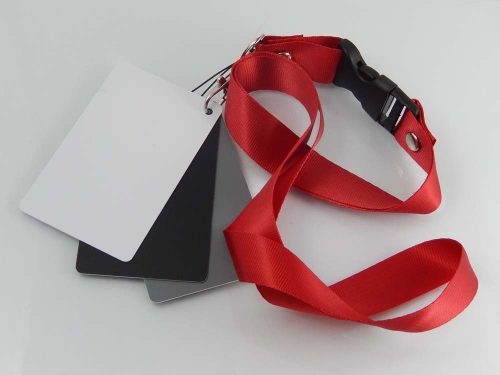 VHBW 3 az 1-ben Szürke Kártya Készlet Canon, Nikon, Sony Kamerákhoz - Nyakpánttal