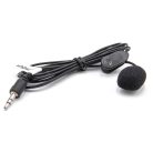 VHBW Lavalier Microphone for Mobile Phones, Smartphones - 3.5 mm Connector Black