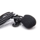 VHBW Lavalier Microphone for Mobile Phones, Smartphones - 3.5 mm Connector Black