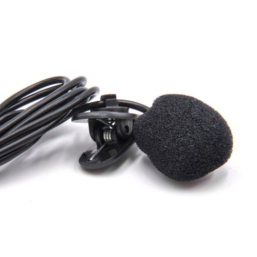VHBW Lavalier Microphone for Mobile Phones, Smartphones - 3.5 mm Connector Black