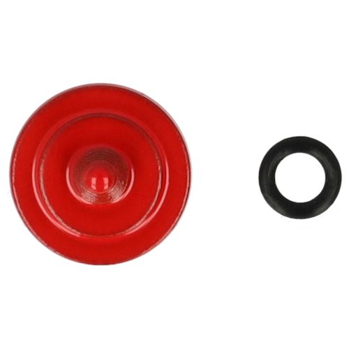 VHBW Release Button for Fujifilm, Leica, Kodak, Nikon Cameras - Metal, Red