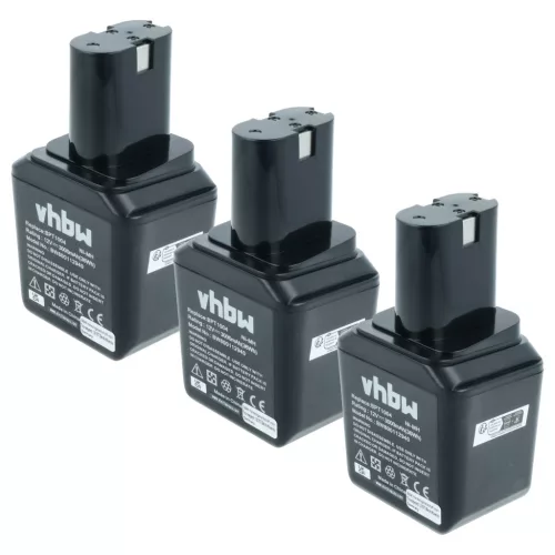 VHBW Electric Tool Battery 2 607 335 180, 2 607 335 021 - 3000 mAh 12 V NiMH