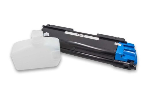 Kyocera TK-580, TK-580C Toner + Hulladékfesték-tartály (cián)