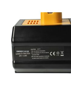   Elektromos kéziszerszámgép akkumulátor Panasonic EY9117B, EY9116B, EY9210B, EY9210 - 3000 mAh, 24 V, NiMH