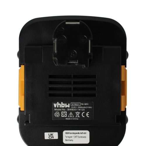 VHBW Elektrowerkzeug Akku Panasonic EY9219, EY9137, EY9136B, EY9136 – 2000 mAh, 15,6 V, NiMH