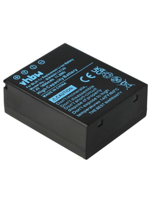 Akkumulátor Olympus BLH-1-hez - 1600 mAh, 7,4 V, Li-Ion