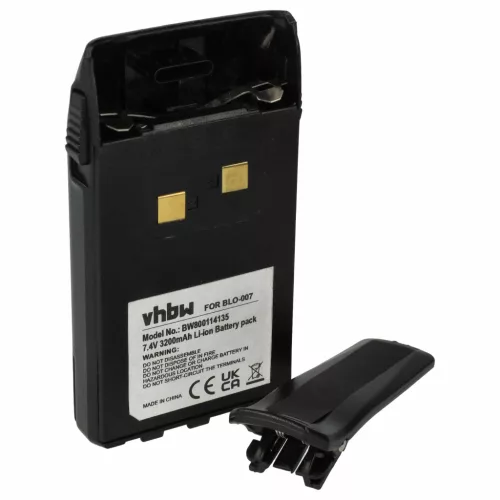 VHBW Radio Akku BLO-004, BLO-007, BLO-001 - 3200 mAh 7,4 V Li-Ion
