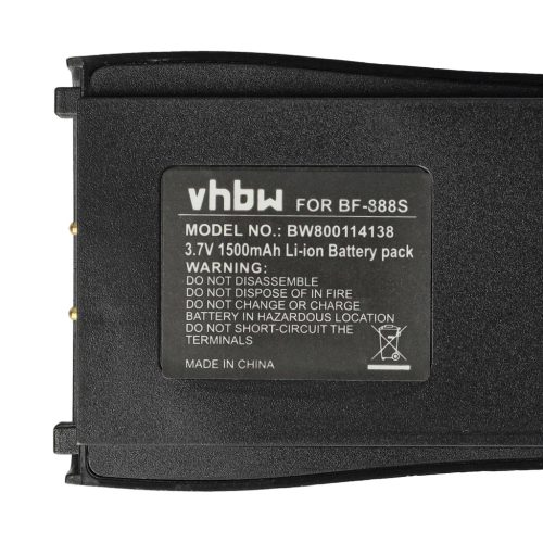 VHBW Radio Akku Baofeng BL-1 - 1500 mAh 3,7 V Li-Ion
