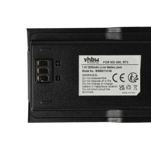 VHBW Radio Akku RT3 - 2000 mAh 7,4 V Li-Ion