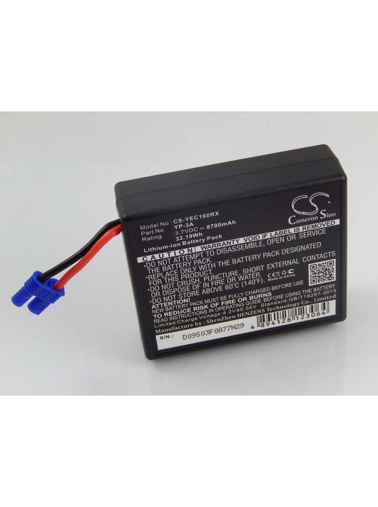 Drón távirányító elem Yuneec ST16F, 58-000160, YP-3A, ST16 8700mAh, 3,7V