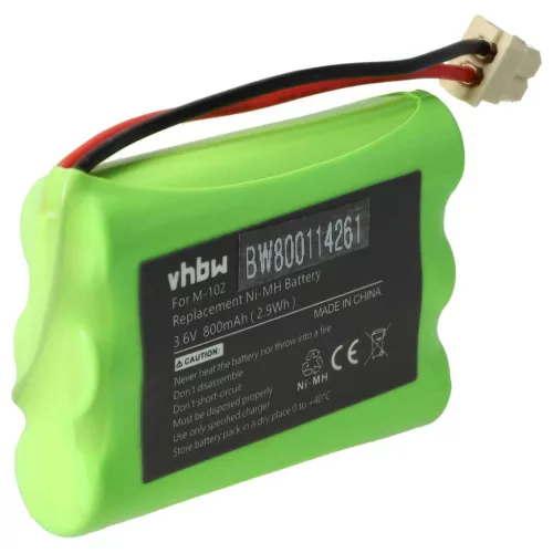 VHBW Vezetékes telefon akku Maxuss M102-hez - 800 mAh 3,6 V NiMH