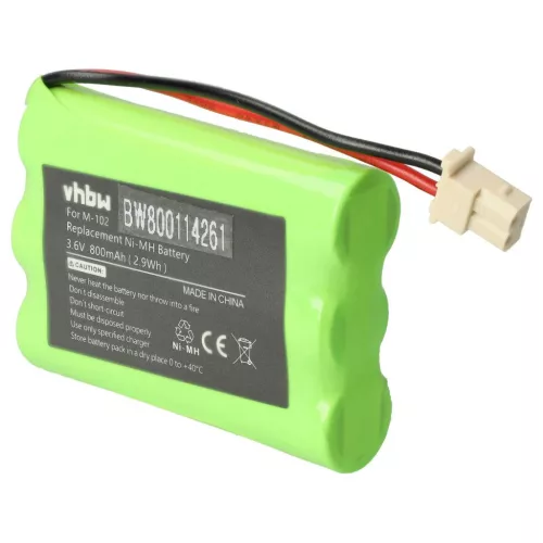 VHBW Vezetékes telefon akku Maxuss M102-hez - 800 mAh 3,6 V NiMH