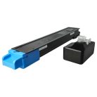 VHBW Kyocera 1T02NPCNL0, TK-8325, TK-8325C Toner + Waste Toner Container, Cyan