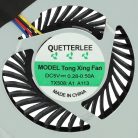 VHBW Notebook fan Asus A43 - 87 x 78 x 13 mm