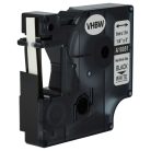 VHBW Dymo 18051 Label Tape, Black-White, 6 mm