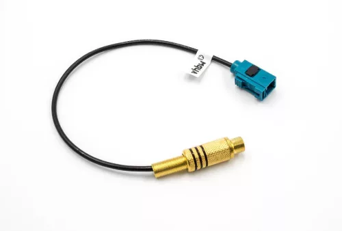 VHBW Cinch-Fakra Adapter für Werksradio, Navigationssystem - Videoadapterkabel, 20 cm