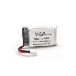   VHBW Drone Battery 20C for Quadcopter – 500 mAh 3.7 V Li-Ion