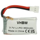 VHBW Model Maker Tool Battery - 350 mAh 3.7 V Li-Polymer, WALKERA