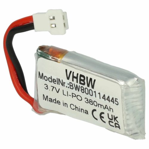 VHBW Drón akkumulátor  Carrera 370410144-hez – 380 mAh 3,7 V Li-polimer