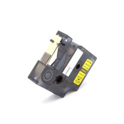 VHBW Dymo 18432 Label Tape - 12 mm, Black-Yellow, Vinyl
