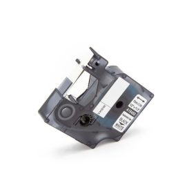 VHBW Dymo 18488 Címkeszalag - 12 mm, Fekete-Fehér, Nylon