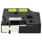 VHBW Dymo 18490 Label Tape - 12 mm, Black-Yellow, Nylon