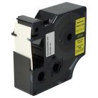 VHBW Dymo 18491 Label Tape - 19mm, Black-Yellow, Nylon