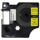 VHBW Dymo 18491 Label Tape - 19mm, Black-Yellow, Nylon
